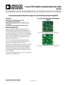 8-Lead LFCSP Amplifier Evaluation Board User Guide UG-919
