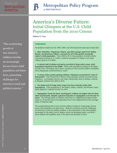 America’s Diverse Future: Initial Glimpses at the U.S. Child JkXk\f]