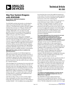 Technical Article Slay Your System Dragons MS-2503