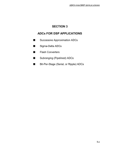 SECTION 3 ADCs FOR DSP APPLICATIONS