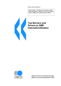 Please cite this paper as: “Top Barriers and Drivers to SME
