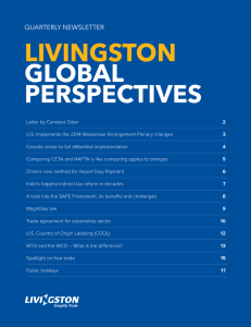 LIVINGSTON  GLOBAL PERSPECTIVES