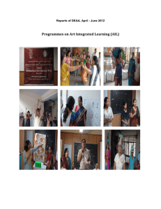 Programmes on Art Integrated Learning (AIL)