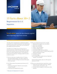 10 facts about 10+2 Learn more  Requirements for U.S.