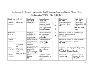 Professional Development programme for English Language Teachers of Central Tibetan...