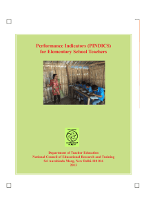 Performance Indicators (PINDICS) for Elementary School Teachers