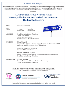 The Institute for Women’s Health and Leadership of Drexel University... in collaboration with the Caring Together Program and Working Together...