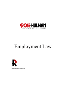 Employment Law Office of Human Resources