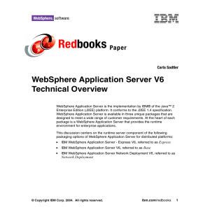 Red books WebSphere Application Server V6 Technical Overview