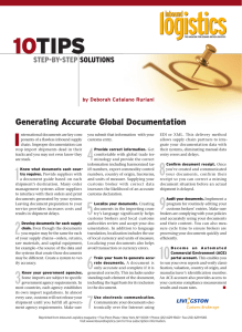 10 TIPS I Generating Accurate Global Documentation