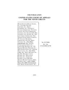  UNITED STATES COURT OF APPEALS FOR THE NINTH CIRCUIT FOR PUBLICATION
