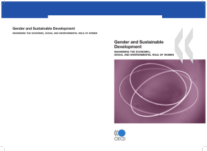 Gender and Sustainable Development Gender and Sustainable Development
