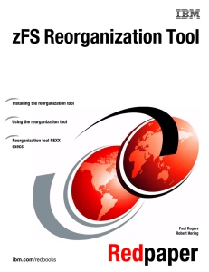 Red paper zFS Reorganization Tool Front cover