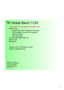 7th Grade Band 11/24