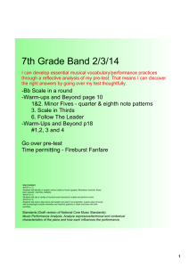 7th Grade Band 2/3/14
