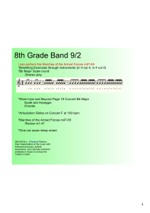8th Grade Band 9/2
