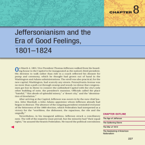 8 Jeffersonianism and the Era of Good Feelings, 1801–1824