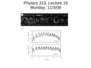Physics 313: Lecture 19 Monday, 11/3/08