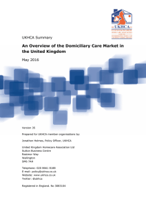An Overview of the Domiciliary Care Market in the United Kingdom