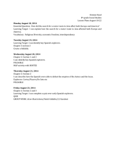 Kristen Hood 8 grade Social Studies Lesson Plans August 18-22