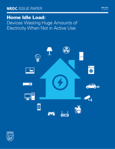 Home Idle Load: Devices Wasting Huge Amounts of NRDC