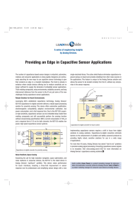 Providing an Edge in Capacitive Sensor Applications by Analog Devices.