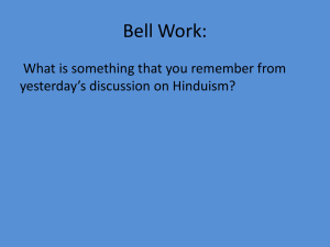 Bell Work: What is something that you remember from