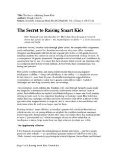 The Secret to Raising Smart Kids