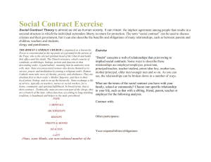 Social Contract Exercise