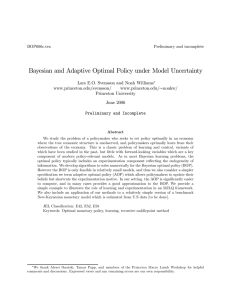 Bayesian and Adaptive Optimal Policy under Model Uncertainty