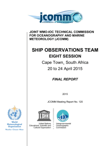 SHIP OBSERVATIONS TEAM ,  EIGHT SESSION