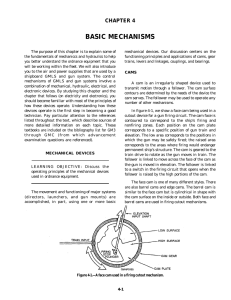 BASIC MECHANISMS CHAPTER 4