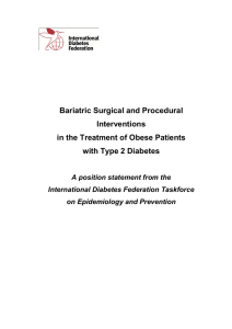 Bariatric Surgical and Procedural Interventions in the Treatment of Obese Patients