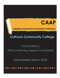 CAAP  ● Calhoun Community College