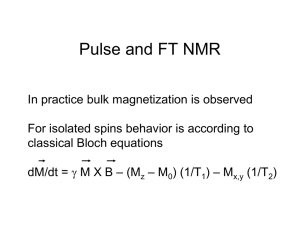 Pulse and FT NMR