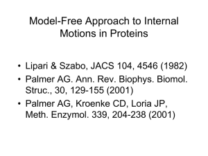Model-Free Approach to Internal Motions in Proteins