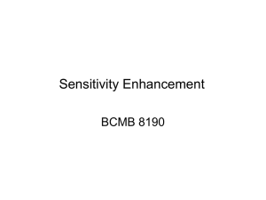 Sensitivity Enhancement BCMB 8190
