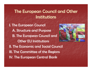 The European Council and Other p Institutions