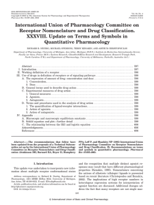 International Union of Pharmacology Committee on Receptor Nomenclature and Drug Classification.