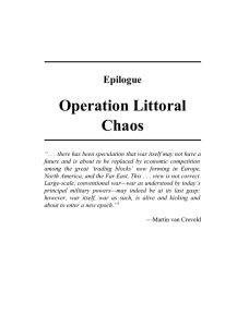 Operation Littoral Chaos Epilogue