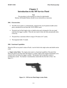 Chapter 2 Introduction to the M9 Service Pistol