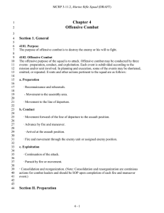 Chapter 4 Offensive Combat Section 1. General