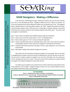 SOAR Navigators:  Making a Difference news from the SOAR Institute ide