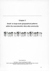 Abra alba vAiAigtie Chapter 3 Small- to large-scale geographical patterns