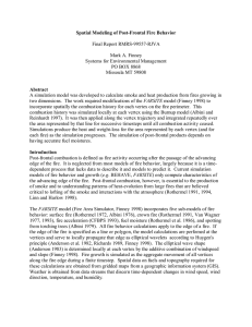 Spatial Modeling of Post-Frontal Fire Behavior  Final Report RMRS-99557-RJVA Mark A. Finney