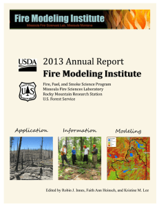 2013 Annual Report Fire Modeling Institute