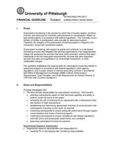 Subject: FINANCIAL GUIDELINE I.