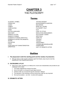 CHAPTER 3 THE PLAYSCRIPT Terms