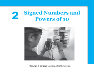 2 Functions Signed Numbers and Powers of 10