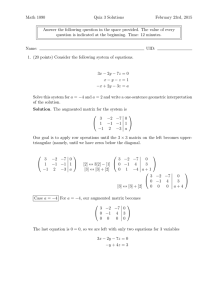 Math 1090 Quiz 3 Solutions February 23rd, 2015